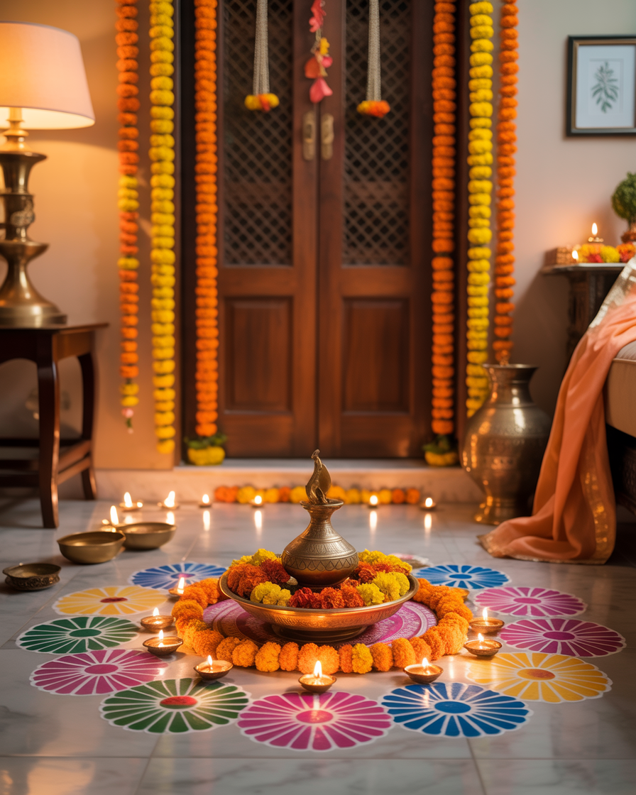 Floral background pattern