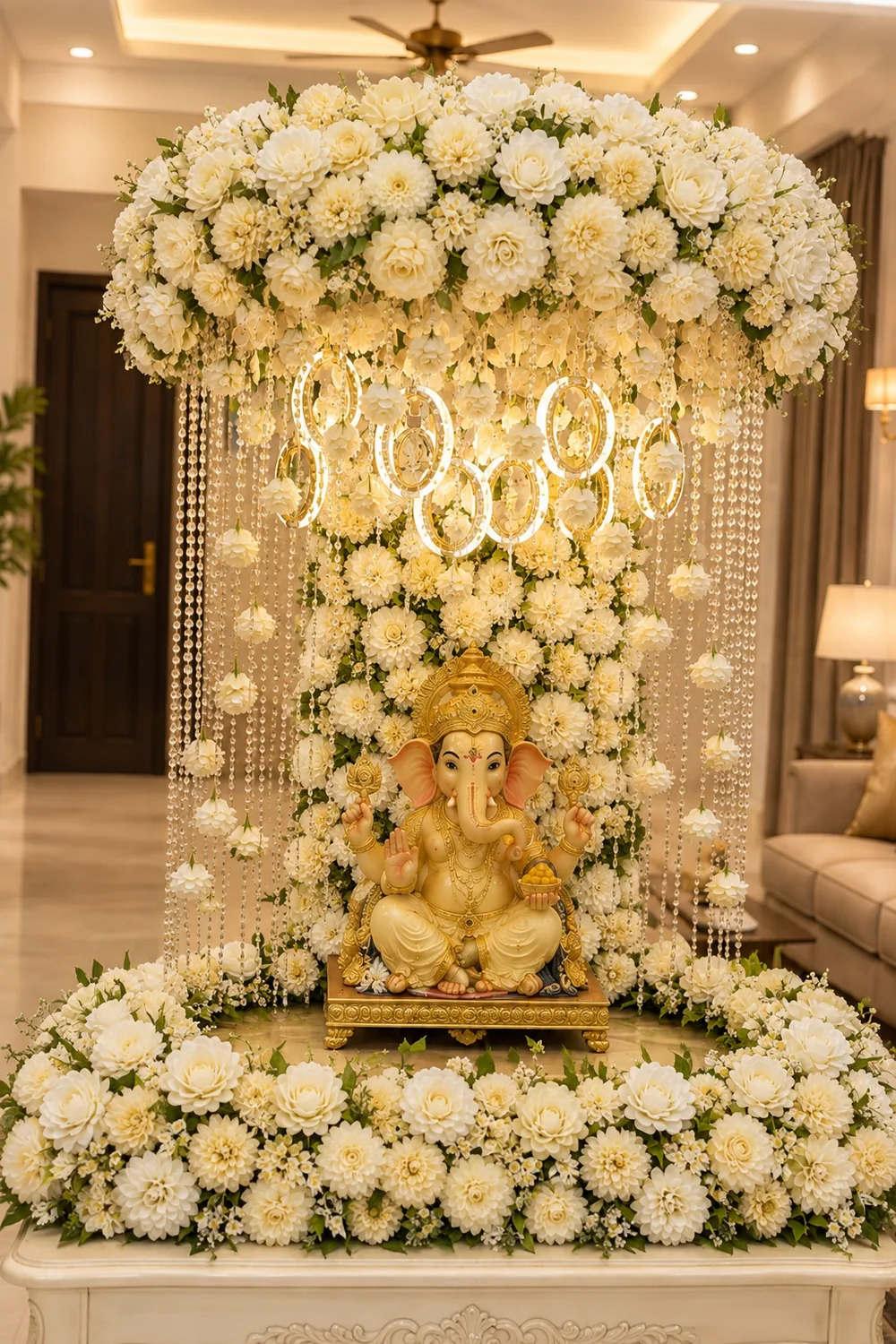 Gloriosa Ganpati mandap design reference — look 7