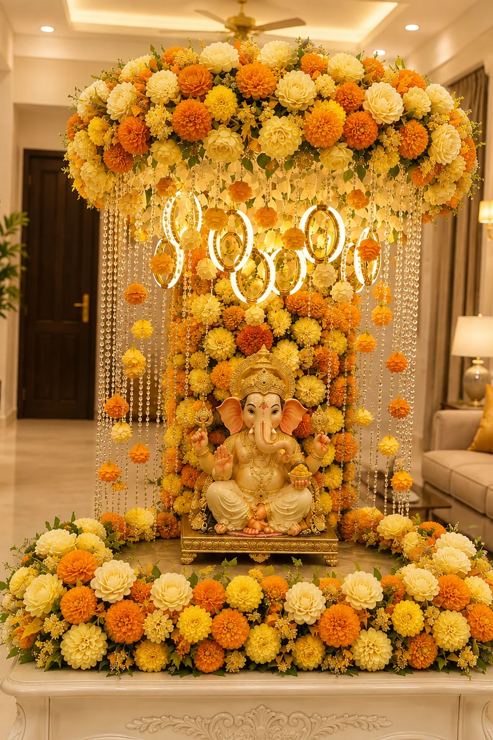 Gloriosa Ganpati mandap design reference — look 8