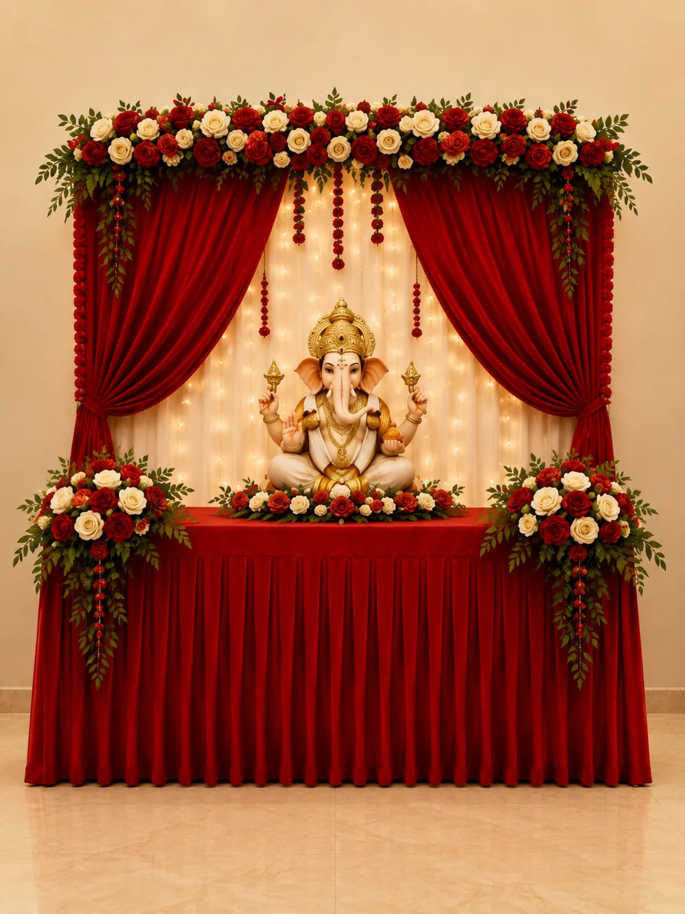 Gloriosa Ganpati mandap design reference — look 15