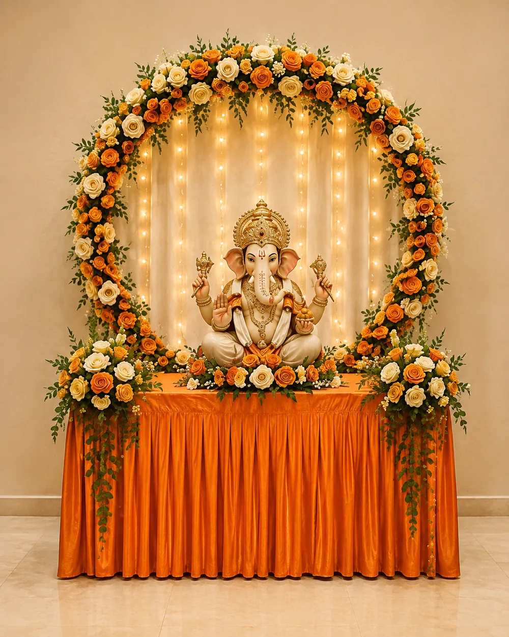 Gloriosa Ganpati mandap design reference — look 17