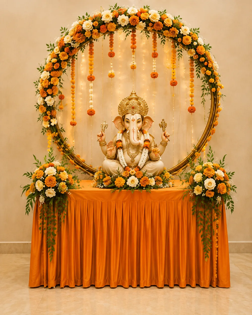 Gloriosa Ganpati mandap design reference — look 18