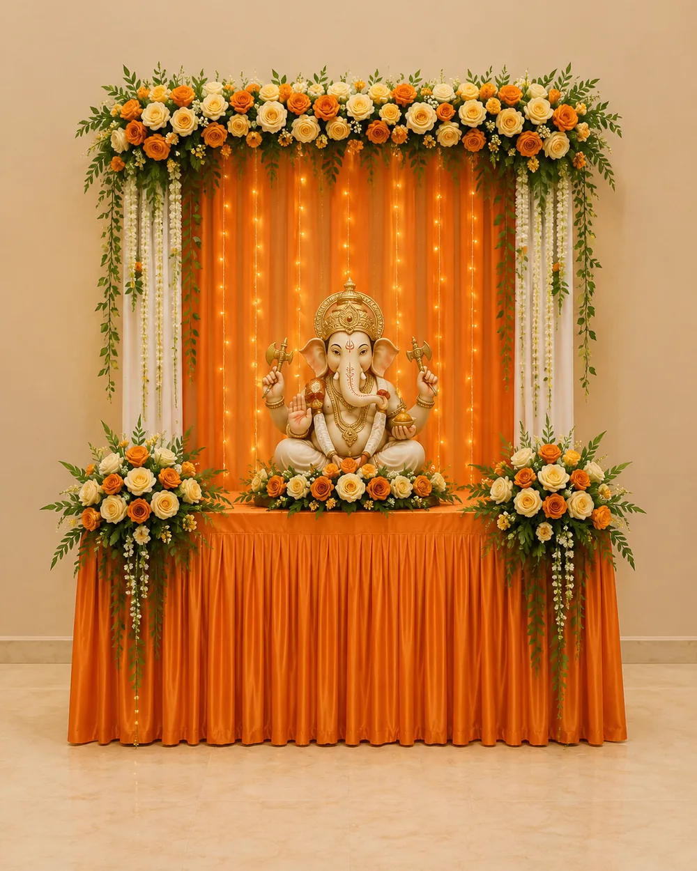 Gloriosa Ganpati mandap design reference — look 19