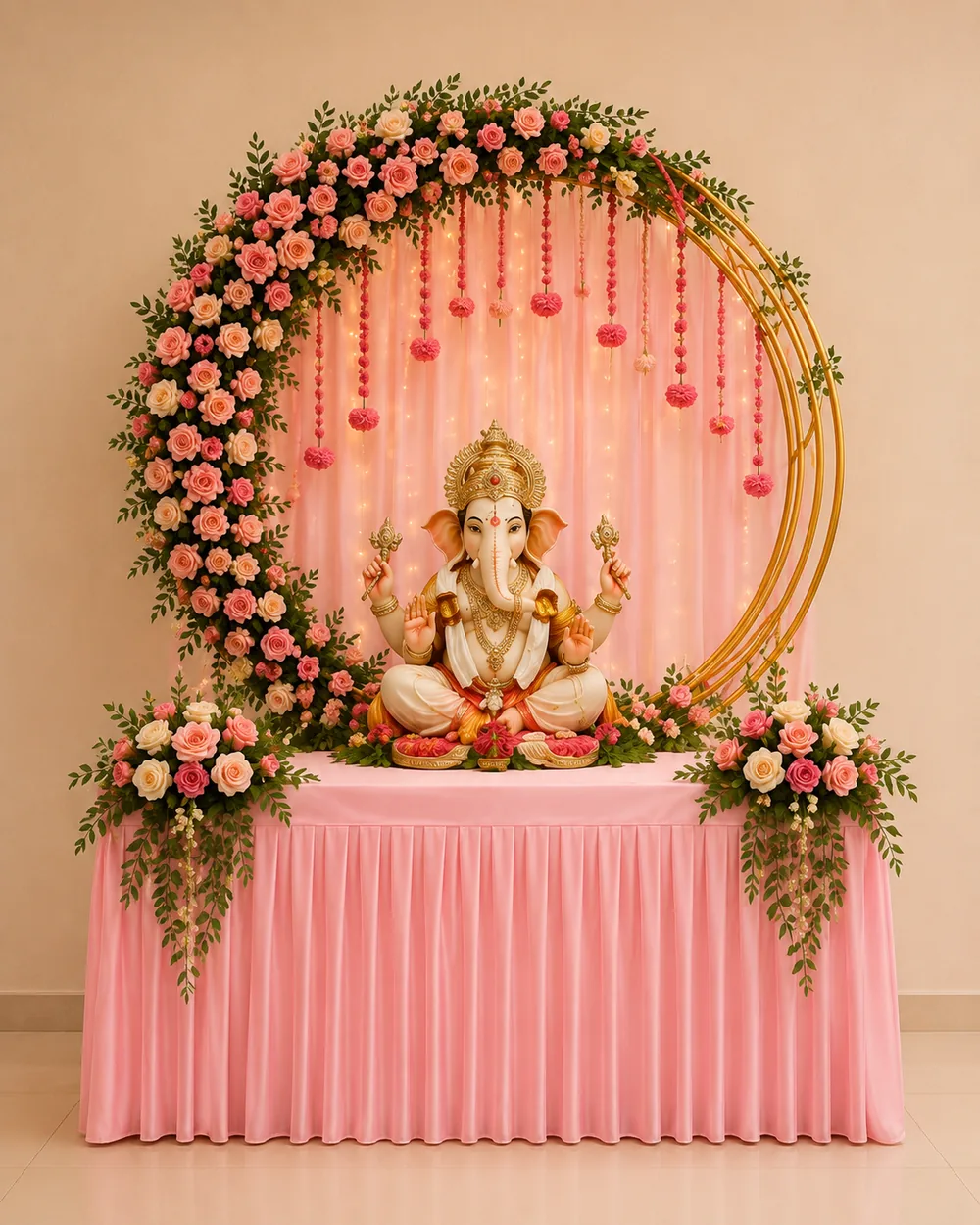 Gloriosa Ganpati mandap design reference — look 23