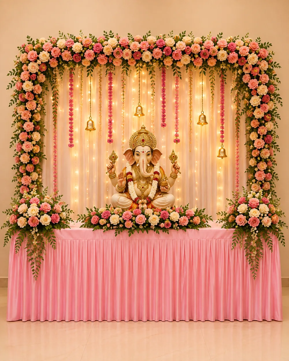 Gloriosa Ganpati mandap design reference — look 26