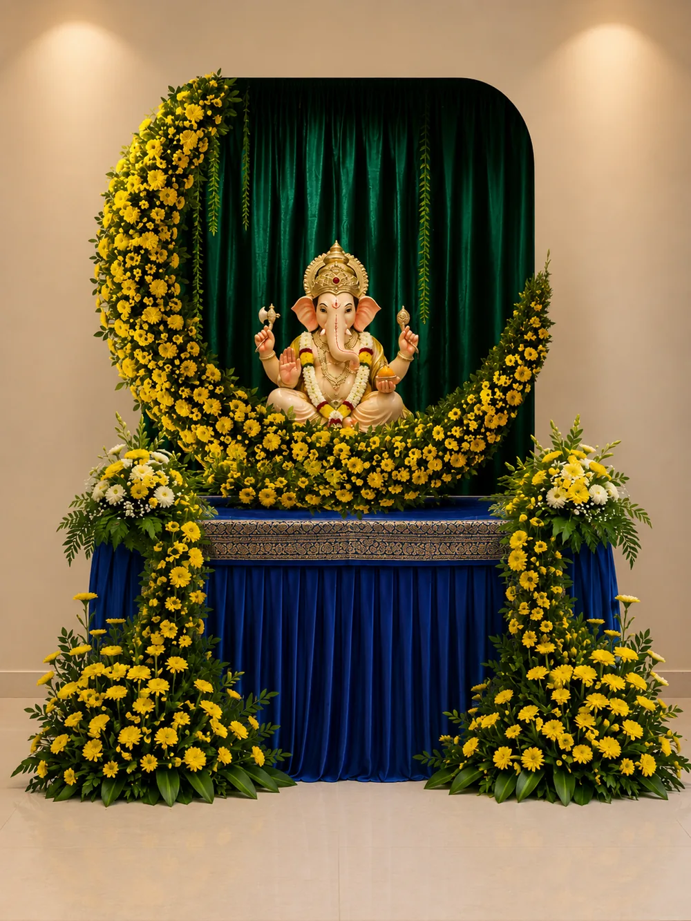 Gloriosa Ganpati mandap design reference — look 28